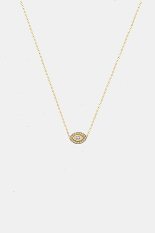 Marquise Diamond Halo Necklace