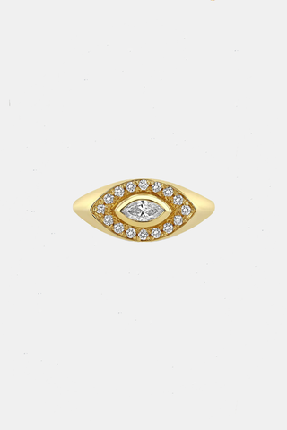 Marquise Signet Ring Diamond