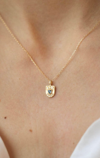 Trylian Aquamarine & Diamonds Necklace
