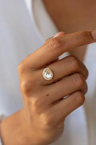 Stella Light Pink Tourmaline Diamond Ring