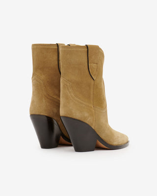 LEYANE Suede  Boots Taupe