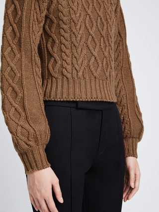 Chunky Cable Bell SLV Sweater