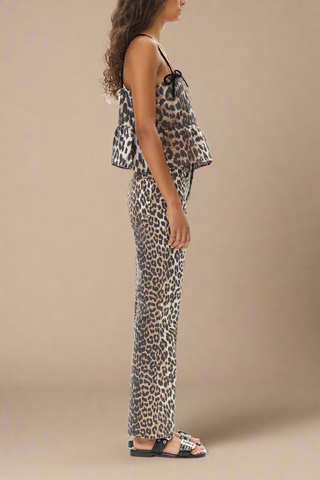 Leopard 3D Jacquard Top