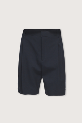 Mid Rise Single Pleat Front Short