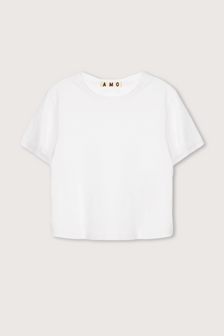 flat lay Babe short sleeve White cotton by amo