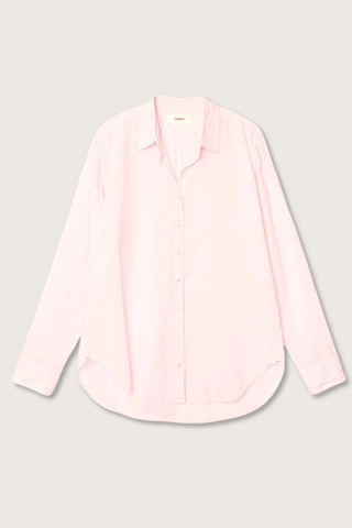 flat lay Beau Shirt Pale Rose cotton poplin Boyfriend style
Button down
Long sleeve
Relaxed and generous fit