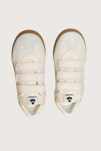 top profile Beth Velcro Sneaker Butter Low-top suede, sheepskin leather, and calfskin leather sneakers
Round toes
Padded tongues with a logo label
Velcro straps
Yoke on the side with a contrasting "IM" logo
Contrasting yoke in back with an embossed "Isabel Marant" logo
Soft leather insoles and lining
Rubber outsoles

100% bovine leather