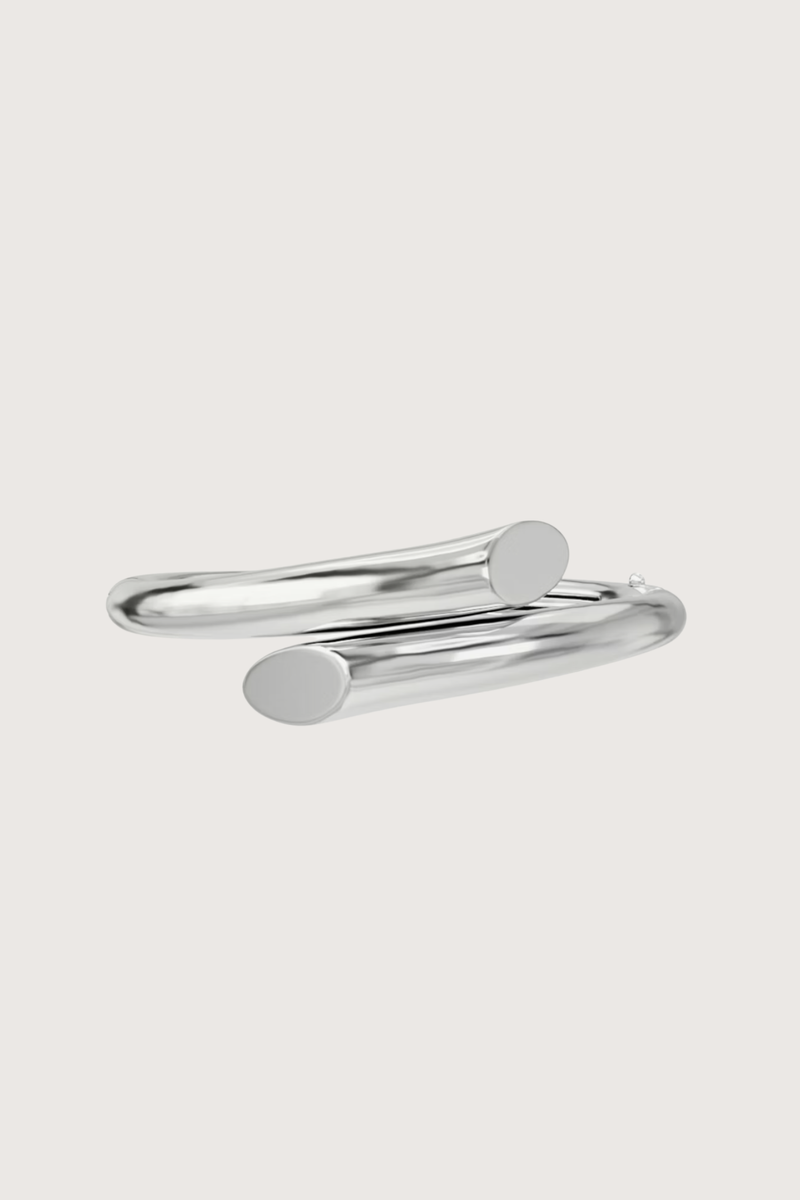 flat lay Biseau Bracelet 925 Rhodium Plated Sterling Silver
Made in Italy