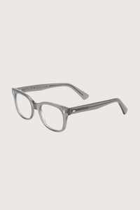 side profile Bixby Reader Donkey +1.50 grey frame with clear lens