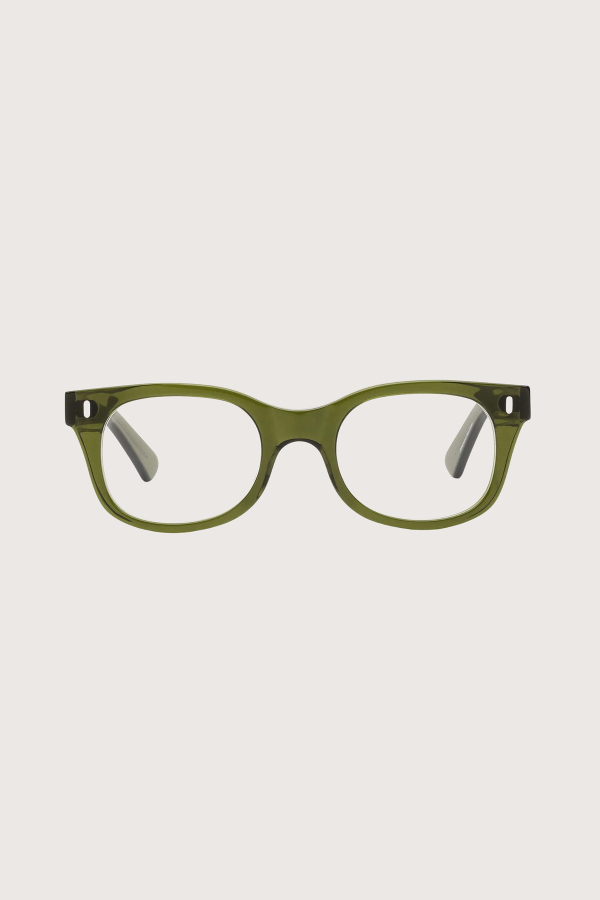 front profile Bixby Reader Heritage Green +1.50 green frame clear lens