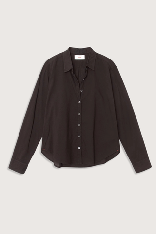 flat lay Bowie Shirt Black Button down
Three inches shorter than beau shirt
True to size
100% Cotton