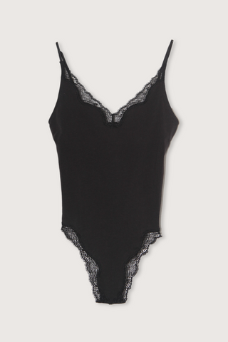 Giulietta Bodysuit w/Lace Black