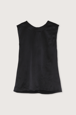 Jadon Silk Tank Black