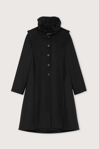 Belam Ruffle Collar Coat