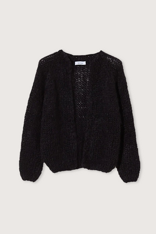 Mohair Small Cardi Black