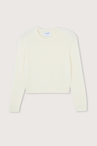 flat lay Caroline Sweater round neck cashmere