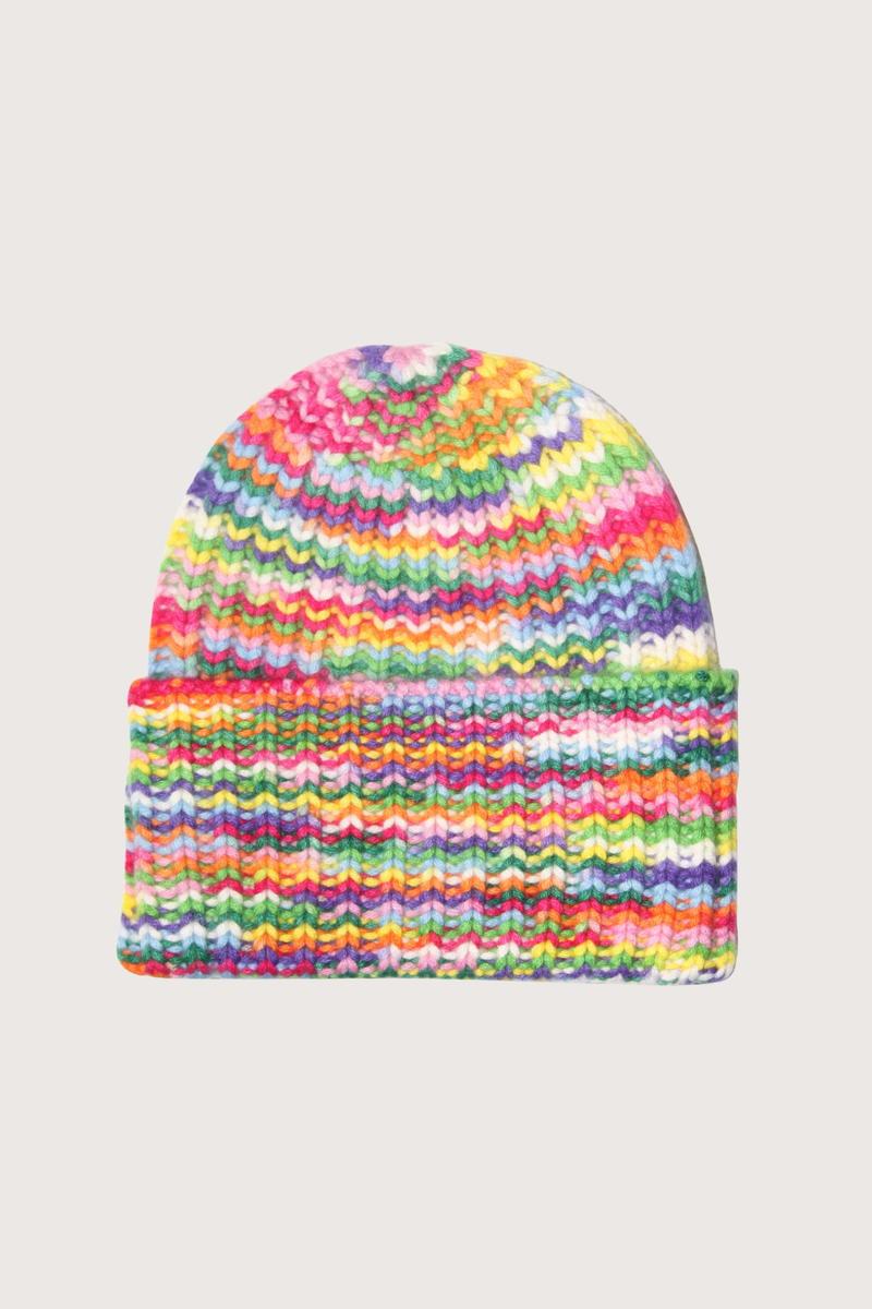 flat lay Cashmere Beanie Sailor Space Rainbow 100% Cashmere
Ribbed
Bottom turn-ups