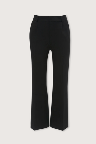 flat lay Cropped Kick Trouser Black