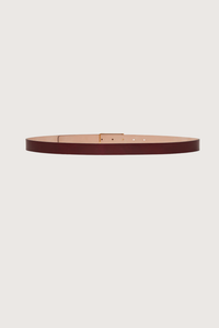 back profile Dorian Frame Belt Burgundy Smooth Calf Leather
Luxury gold plated hardware
100% Calf Leather