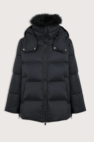 flat lay Doudoune Down Parka Noir black High neck
Flared A-line shape
High quality down coat
Water and windproof technical fabric
Removable collar
Removable hood
Front zip fastening
Invisible technical ribbed cuffs
Thermal insulation guaranteed to resist the cold up until -10°C (14°F)
100% Long-Haired Lamb 100% Polyamide
Padding : 95% Duck Down 5% Duck Feathers