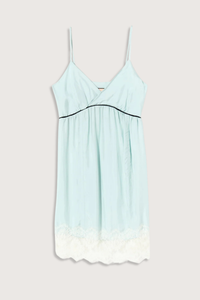 flat lay Dress Light Viscose Twill / Lace morning mist Midi slip dress
Light viscose twill
V neck
Cami style upper
Lace details
100% viscose