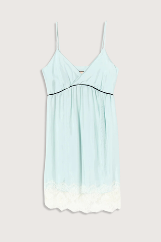 flat lay Dress Light Viscose Twill / Lace morning mist Midi slip dress
Light viscose twill
V neck
Cami style upper
Lace details
100% viscose