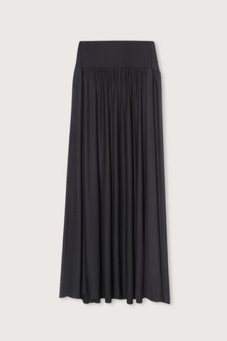 flat lay Eavan Long Slinky Jersey Skirt dropped waistband