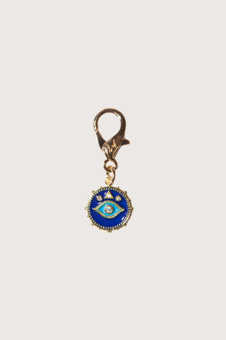 flat lay Eye Charms Blue Gold-plated metal
Carabiner clasp with logo detail
Compatible with La Coque Francaise phone chains