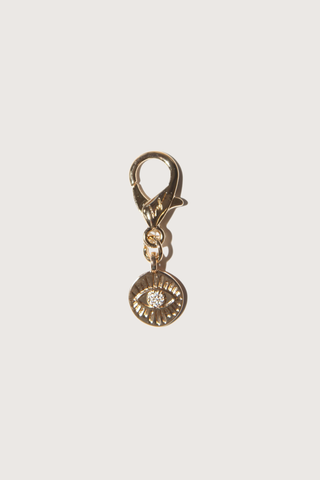 flat lay Eye Charms Gold Gold-plated metal
Carabiner clasp with logo detail
Compatible with La Coque Francaise phone chains