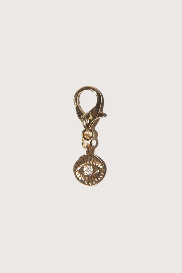 flat lay Eye Charms Gold Gold-plated metal
Carabiner clasp with logo detail
Compatible with La Coque Francaise phone chains