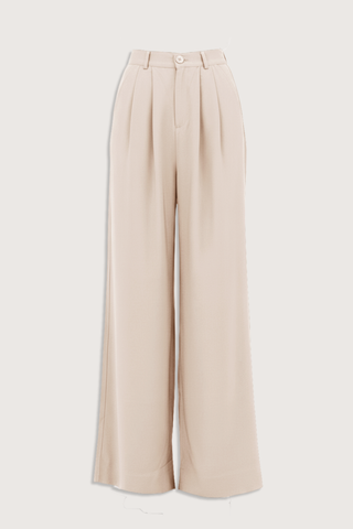 flat lay Fabi Pant Oat Tailored fit
High waisted
Double pleated