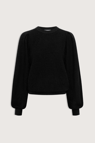 flat lay Farandole Crew Top Noir black Fine, soft knit top
Gathered sleeves
Pleated effect
Fine Italian garter-stitch knit sweater
Straight cut
Round neckline
Long gathered sleeves for a refined look
100% pure extra-soft virgin wool