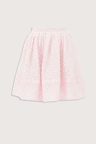 flat lay Fil Coupe Dot Bubble Skirt rose petal pink Bubble skirt
Elastic waistband
Decorative stitching
Side seam pockets