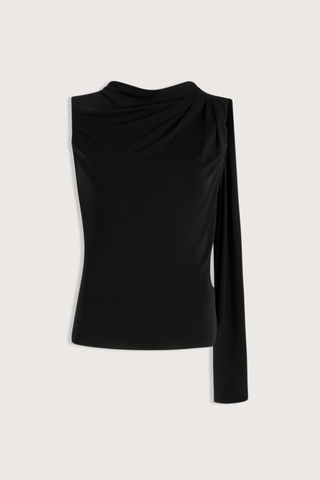 flat lay Floriana Matte Jersey Top Sleeveless top
Slinky matte jersey
Diagonal ruching across the body from a high neckline
Fitted through the torso with a long sash at the shoulder
Light internal support at chest
100% Viscose