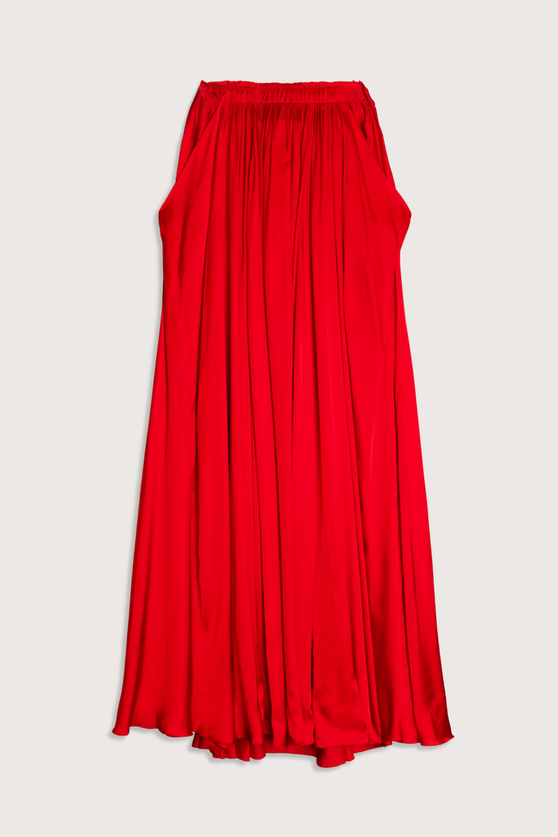 flat lay Frida Viscose Maxi Skirt red Maxi skirt
Lightweight viscosa
Fluid silhouette
High-waisted fit
Subtle flare
Side pockets