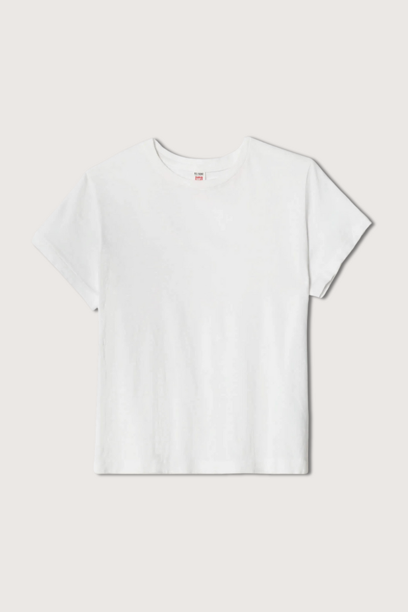flat lay Heritage Classic cotton crewneck Tee Optic White