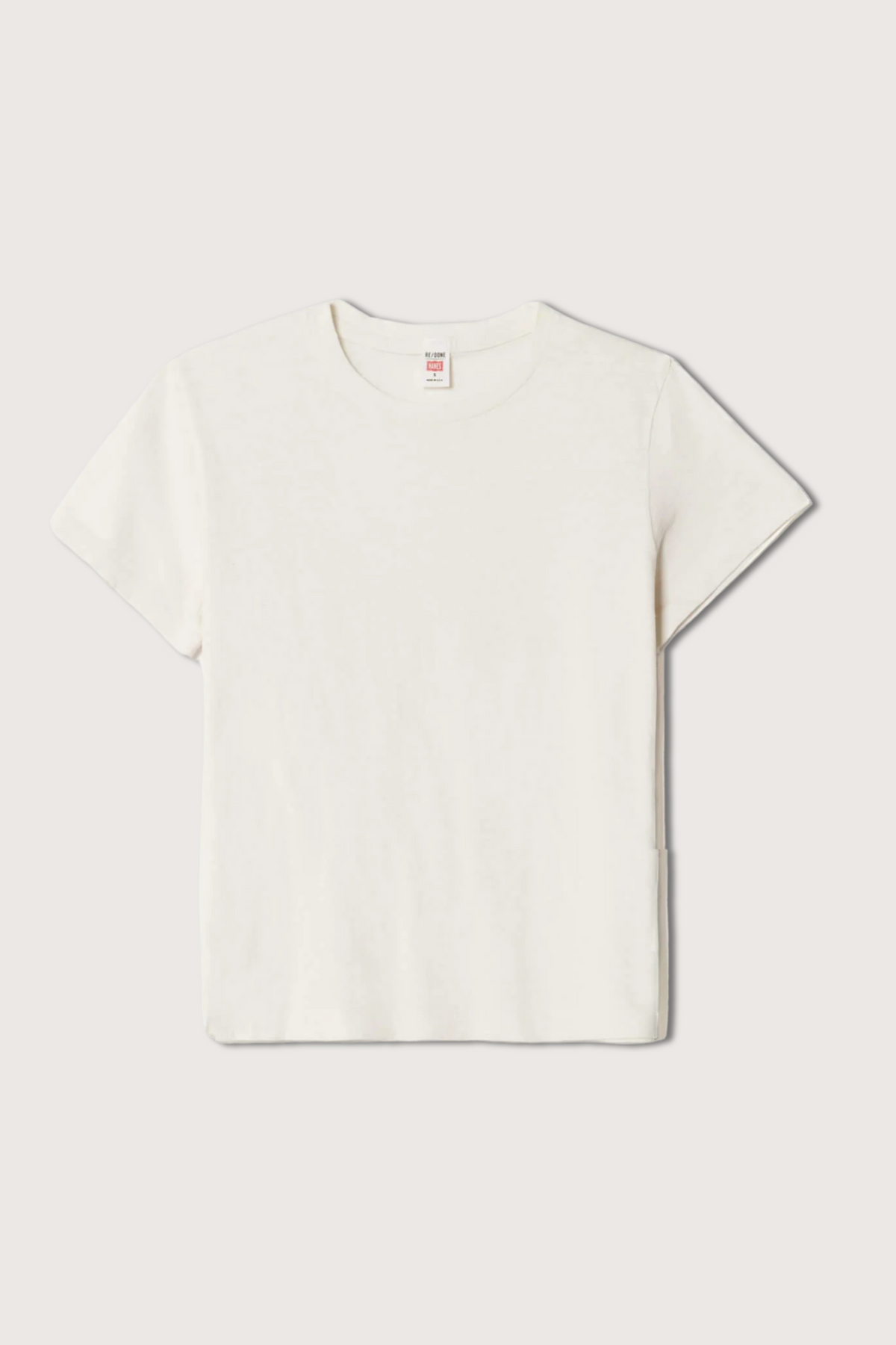 flat lay Heritage Classic cotton crewneck Tee Vintage White