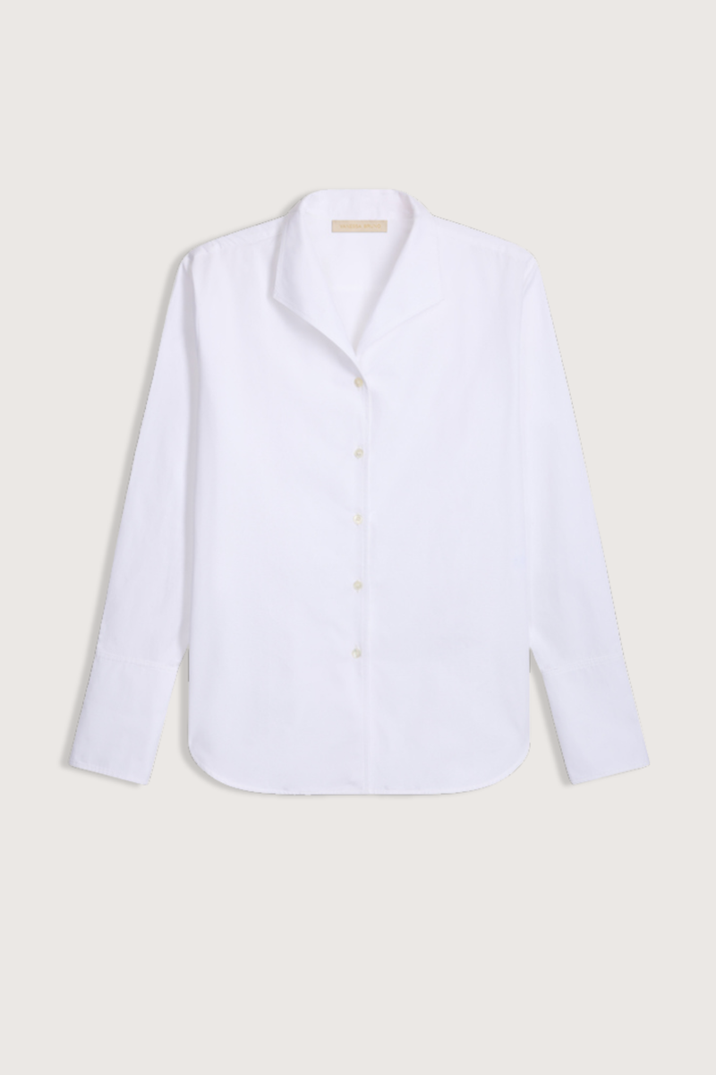 flat lay Hugo Poplin Long Sleeve Shirt white Slightly oversized cut
Long sleeve
Open collar that stands up
100% cotton
Made in Tunisia