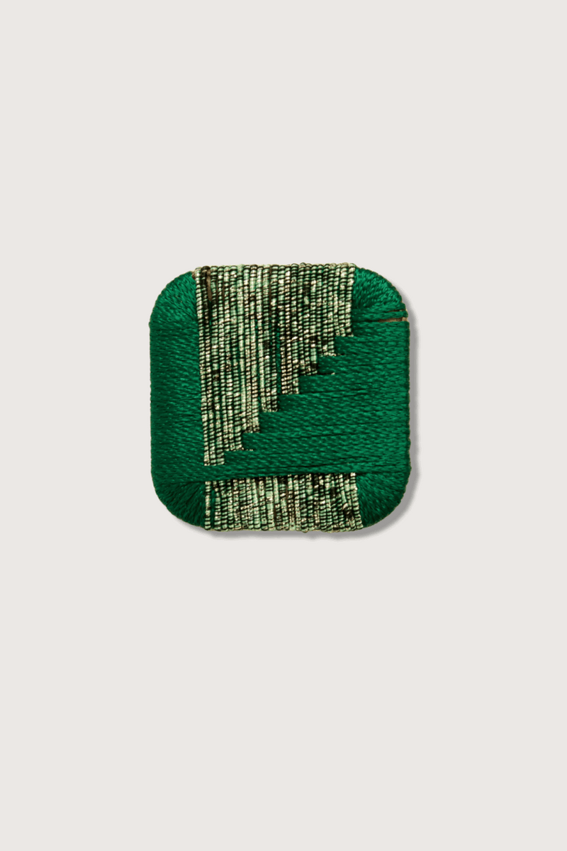 Square Lurex Brooch