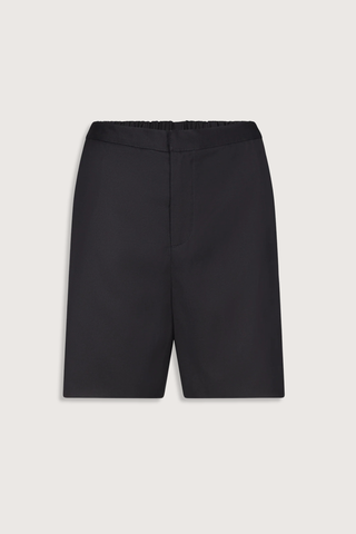 flat lay Ivan Baggy Short Black Baggy fit
Hook-and-zipper fastening
Elasticated waistband on the back