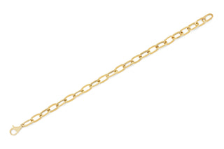 flat lay Jumbo Link Bracelet 14k gold