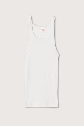 Ribbed Tank White