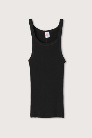 Ribbed Tank Black