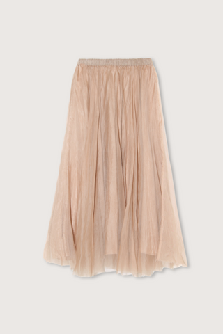 Organza Midi Skirt Camel