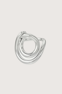 flat lay Lasso Ring Silver 925 Silver covered with 18 carat gold (Vermeil 5 microns)