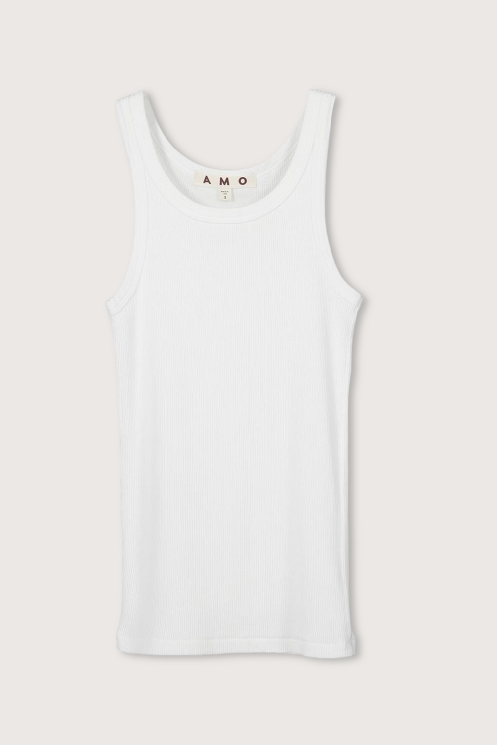 Long Rib Tank White | AMO | Otte New York