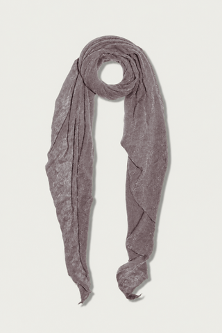 flat lay Lurex Small Cashmere Scarf Taupe 100% cashmere