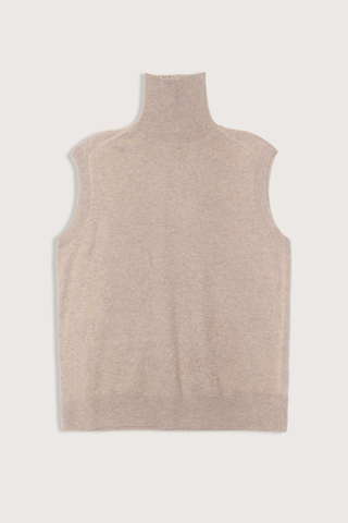 flat lay Maia Sleeveless Turtleneck Sweater Sahara M Turtleneck
Sleeveless

Relaxed fit
100% Cashmere
