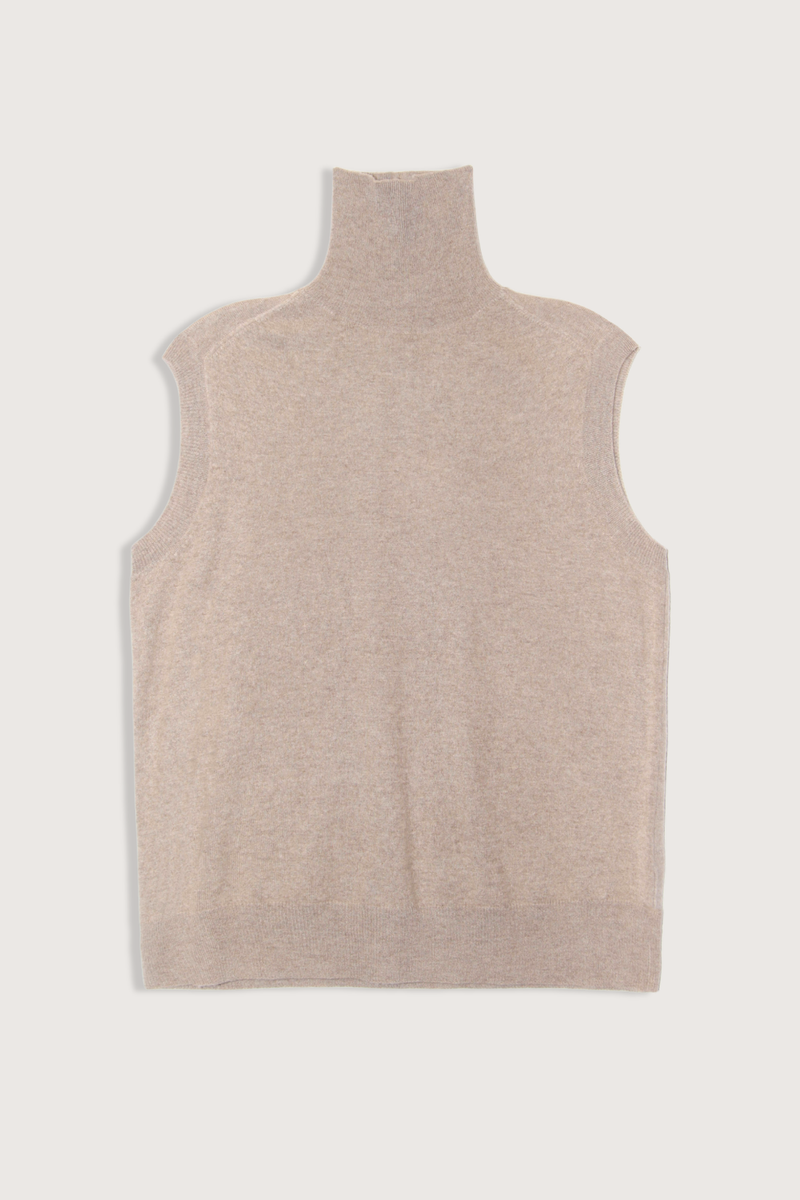 flat lay Maia Sleeveless Turtleneck Sweater Sahara M Turtleneck
Sleeveless

Relaxed fit
100% Cashmere