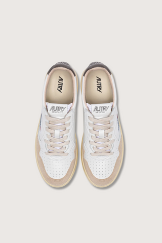 top profile Medalist Low Sneakers retro style suede leather combo